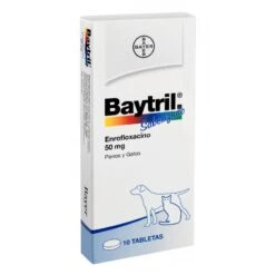 Baytril Comp. Perro/Gato Saborizado 50 Mg