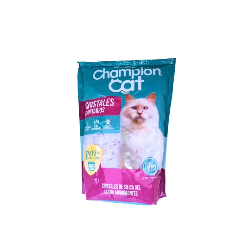 Arena Champion Cat Cristales Sanitarios 1.6 Kg 3 Arena Champion Cat Cristales Sanitarios 1.6 Kg