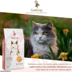 Cooking Alimento Grain Free Super Premium Gato Adulto Salmón 2 Kg 8 Cooking Alimento Grain Free Super Premium Gato Adulto Salmón 2 Kg -Puntomascotas Tienda cooking alimento grain free super premium gato adulto salmon 2 kg 2
