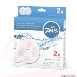Zeus Repuesto Filtro De Carbon Fuente Bebedera 2 Unds