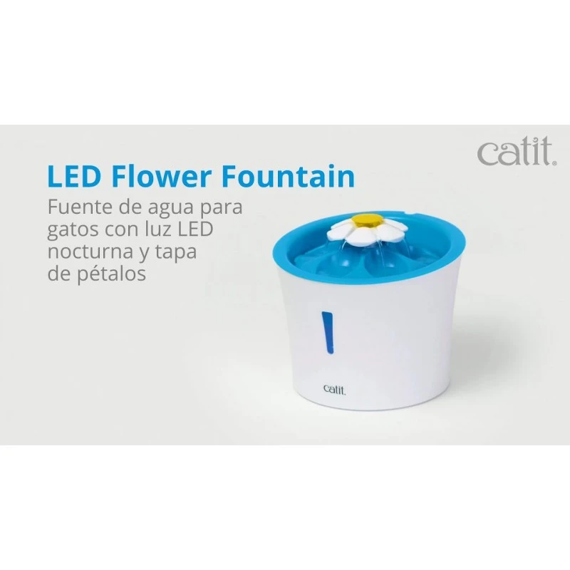 Fuente Bebedera Flor LED Catit 3 Litros 6 Fuente Bebedera Flor LED Catit 3 Litros - Imagen 4
