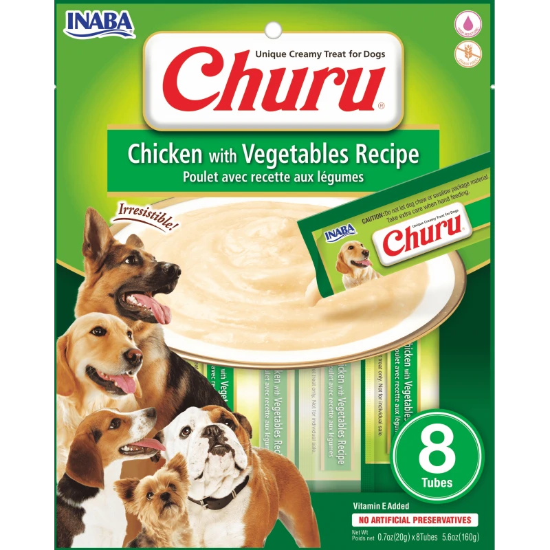 Golosinas Churu Perro Pollo Y Vegetales 8unds 3 Golosinas Churu Perro Pollo Y Vegetales 8unds