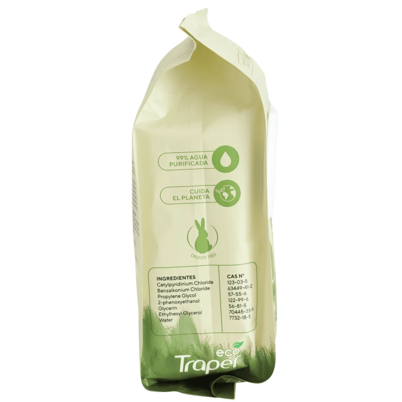 Toallitas Húmedas De Bamboo Perro Y Gato Traper X 100u 4 Toallitas Húmedas De Bamboo Perro Y Gato Traper X 100u - Imagen 2